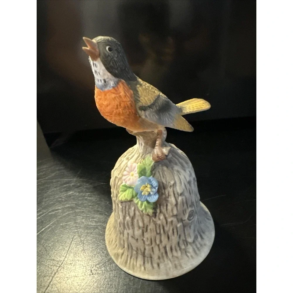 Vintage! TOWLE Fine Bone China Singing DREAM BIRD BELL approx. 4.5
